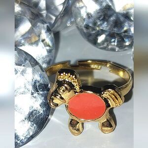Super cute girls jeweled adjustable ring